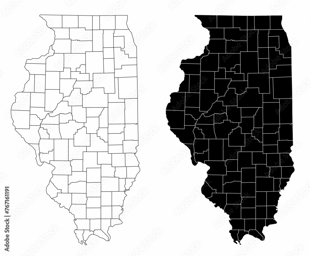 Illinois administrative maps