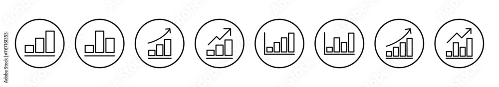 Growing graph Icon vector illustration. Chart sign and symbol. diagram icon Growing graph Icon vector illustration. Chart sign and symbol. diagram icon