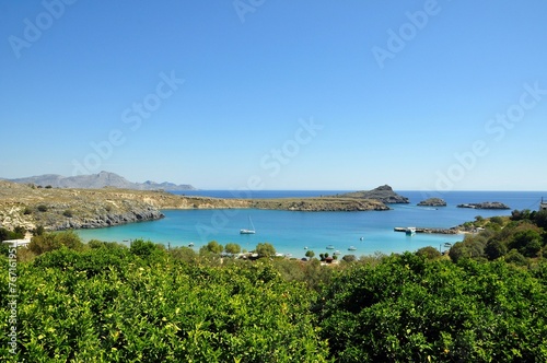 Der Strand von Kalithea auf Rhodos