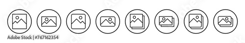 Picture icon vector illustration. photo gallery sign and symbol. image icon