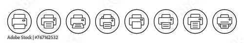 Print icon vector illustration. printer sign and symbol