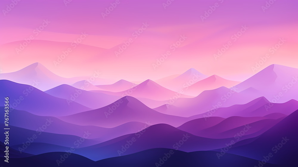 Visualize an energetic sunrise gradient background filled with vigor, as fiery pinks give way to tranquil purples, setting the stage for graphic design exploration.