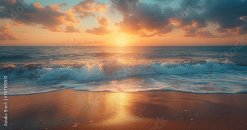 Beach sunset wallpaper © ARTenyo