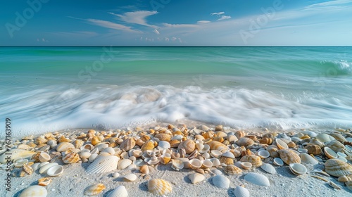 an untouched beach scene