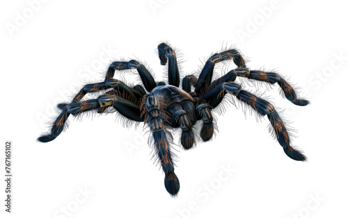 Angry Tarantula Spider Isolated on Transparent background.