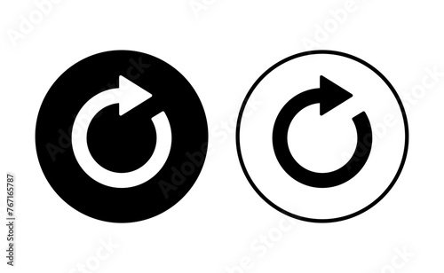 Refresh icon set. Reload icon vector. Update icon.