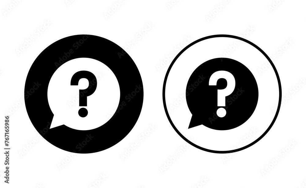 Question icon set. question mark icon vector. Question icon set. question mark icon vector.