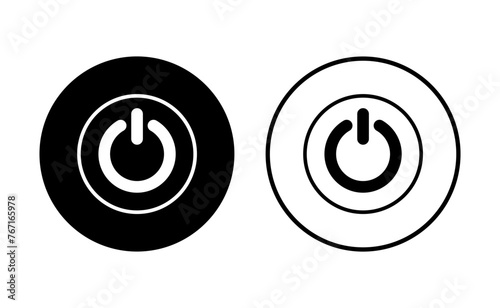 Power icon set. Power Switch Icon. Electric power