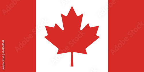 Canada flag Canada National Flag design with original aspect ratio Vector illustration easy to use file eps format