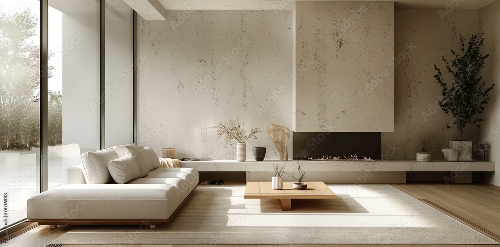 Modern fireplace living room, modern minimalist living room Modern fireplace living room, modern minimalist living room