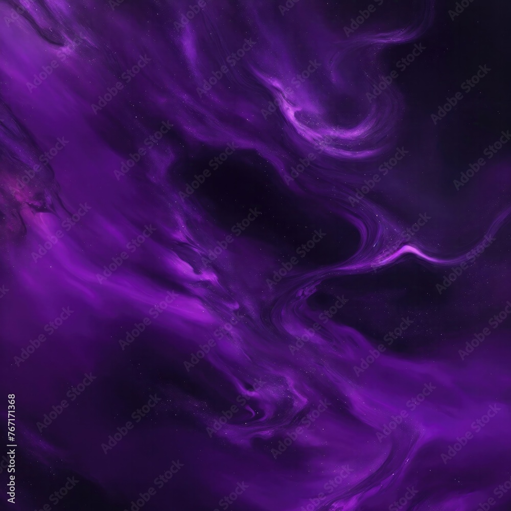 Obraz premium Dark Purple smoke acrylic paints Liquid fluid art abstract background