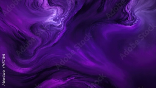 Dark Purple smoke acrylic paints Liquid fluid art abstract background