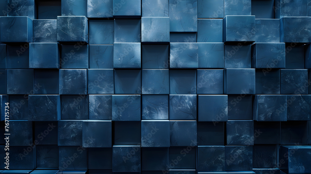 cubed background dark blue