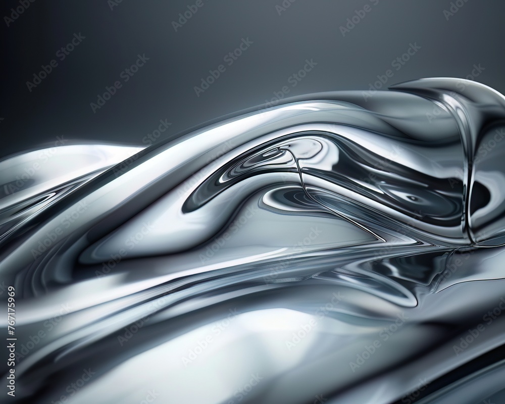 Sculpted shine, flowing metal for a modern, luxurious automotive ad Sculpted shine, flowing metal for a modern, luxurious automotive ad