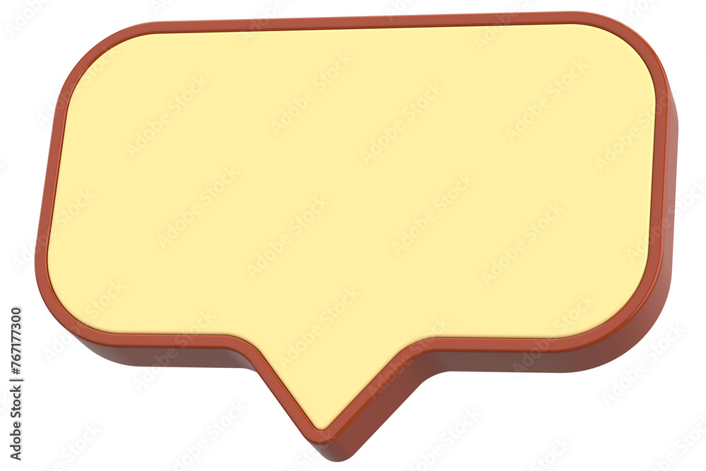 Speech bubble. Chat bubble. 3D illustration. Speech bubble. Chat bubble. 3D illustration.