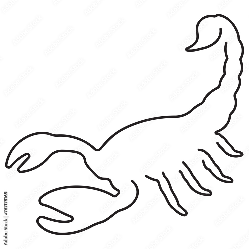 scorpion icon isolated on white background, vector illustration. scorpion icon isolated on white background, vector illustration.