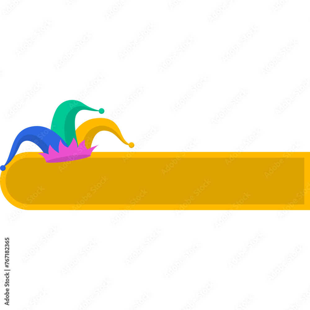 Obraz premium April Fools Day Button