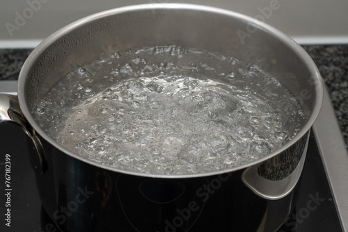 stainless steel pan with bowl water 