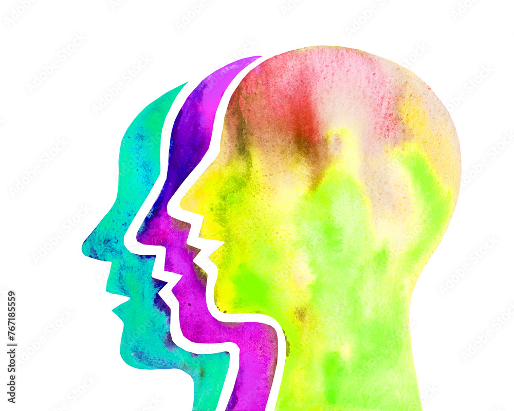 Disegno grafico arcobaleno questioni sociali.	
