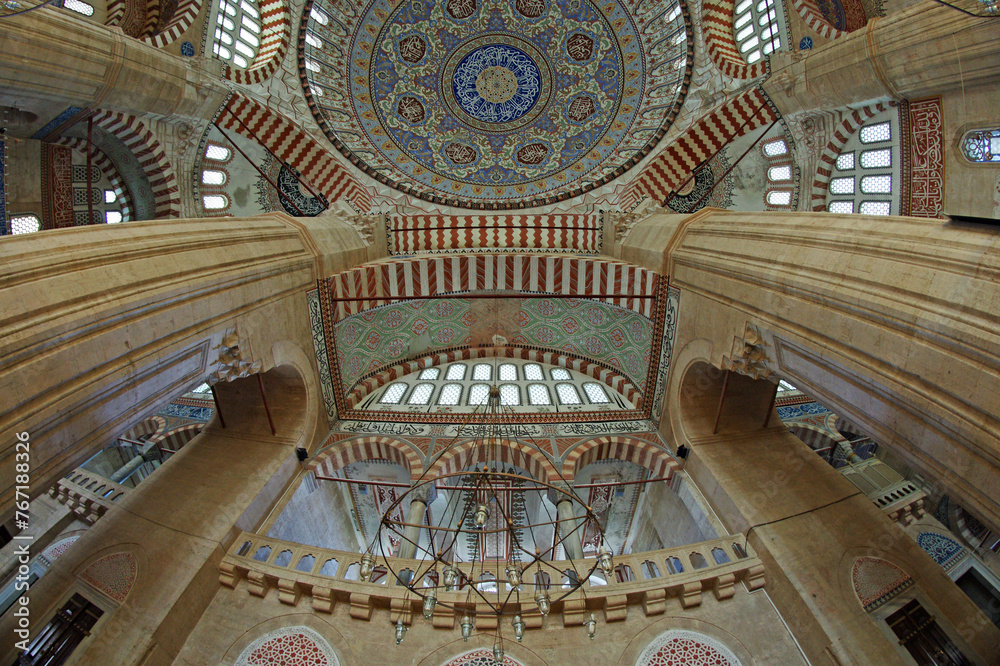 Obraz premium Selimiye Mosque, located in Edirne, Turkey, was built by Mimar Sinan in the 16th century.