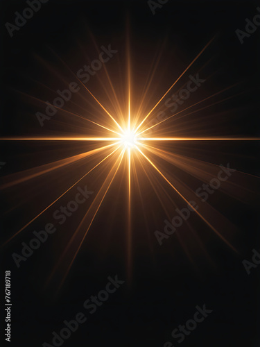 Flare light, effects sunlight, lens flare, light leaks, warm sun rays light effects, overlays or golden flare isolated on black background. effect, sunlight, ray, glow, bright, shine, sun. ai