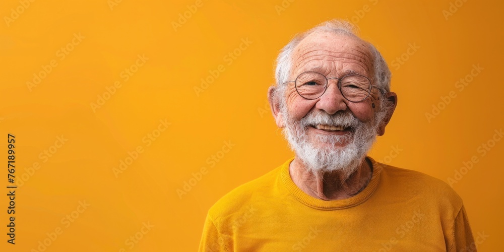 Cheerful Scandinavian Senior Man Smiling Cheerful Scandinavian Senior Man Smiling