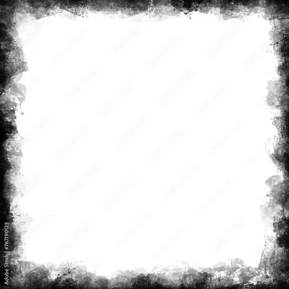 Brush texture frame background on transparent background Brush texture frame background on transparent background
