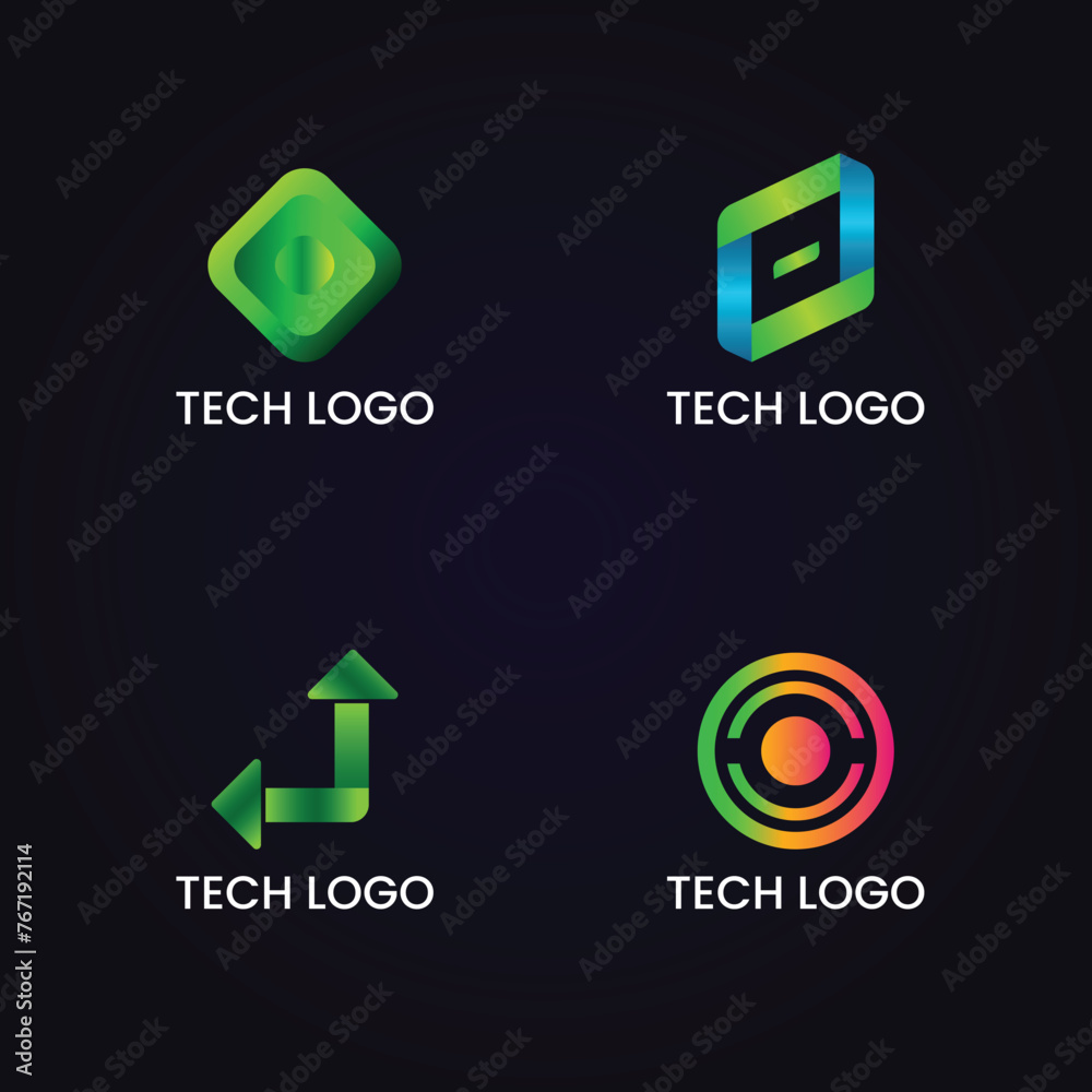 Technology logo for technology company