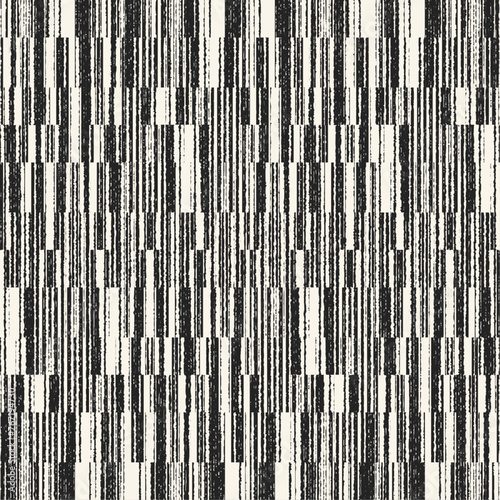 Monochrome Grain Broken Stripe Pattern