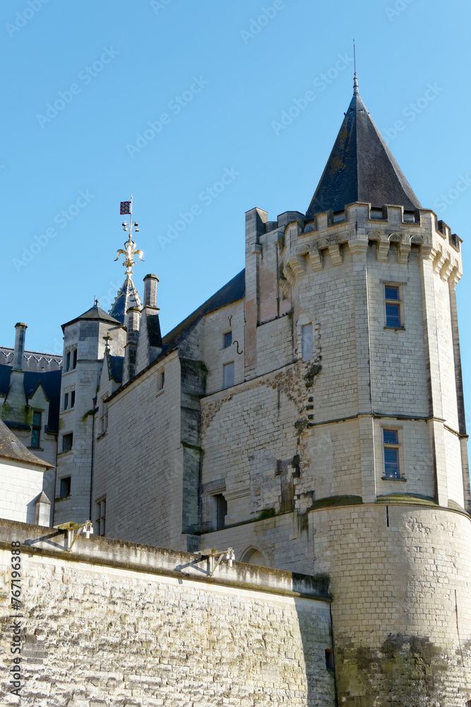 Donjon du château de Saumur en Val de Loire - Maine et Loire - France