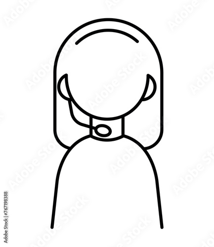 Vector icon of help desk, telephone help, online consultation. Pectorgamma in flat style.
Web