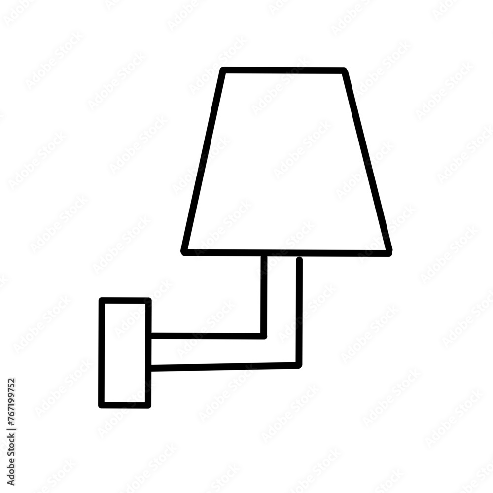 Outline Lamp Icon