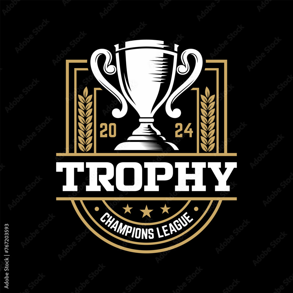 Trophy Tournament Badge Logo Design Vector Template Trophy Tournament Badge Logo Design Vector Template