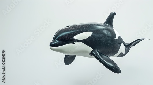 oceanic grace  the majestic journey of a swimming orca