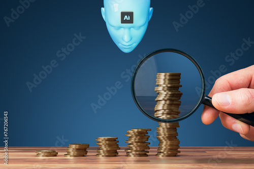 How to monetize artificial intelligence, concept