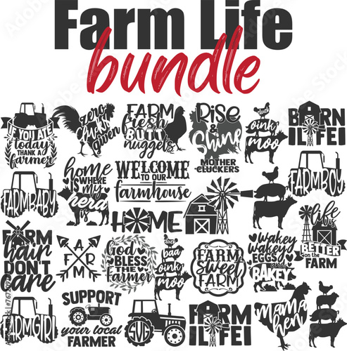 Farm Life Vector Bundle