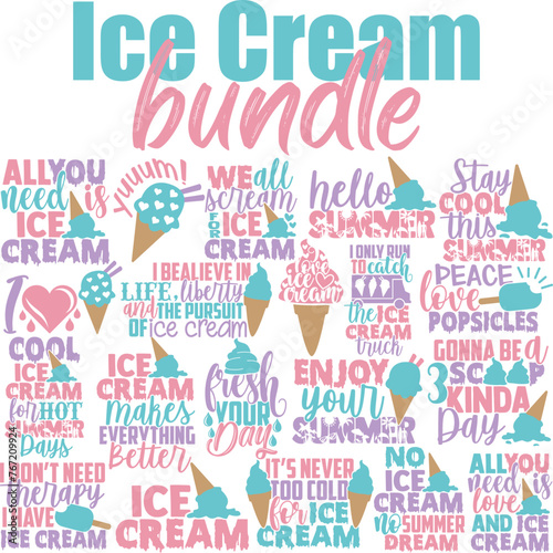 Ice Cream Vector Bundle