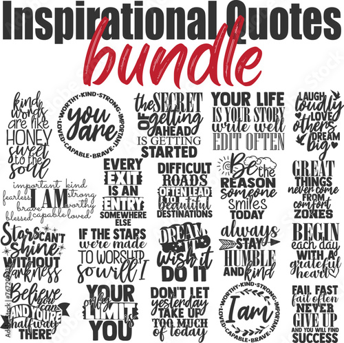 Inspirational Quotes Vector Bundle