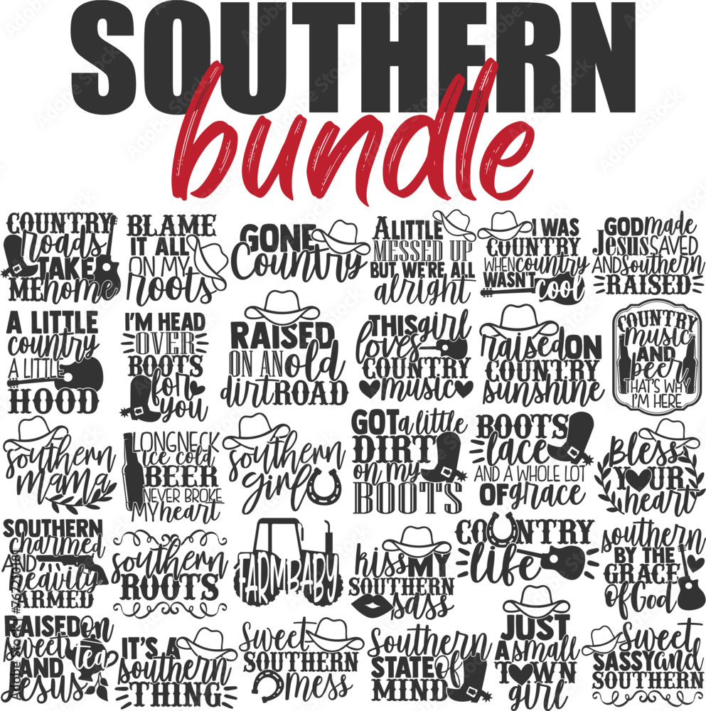 Fototapeta premium Southern Vector Bundle