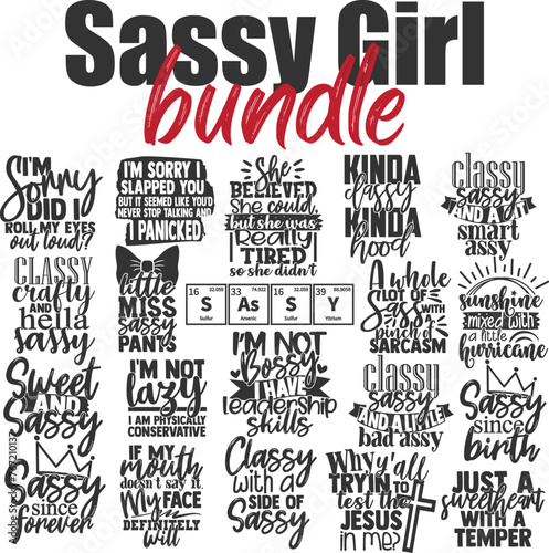 Sassy Girl Vector Bundle