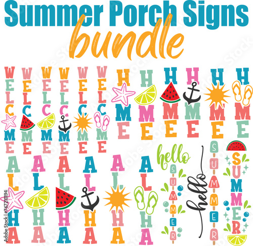 Summer Porch Signs Bundle