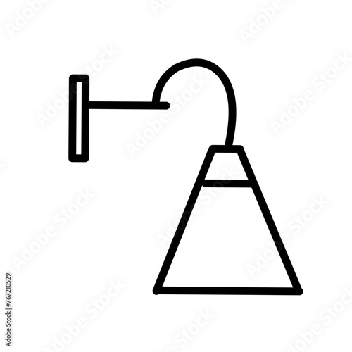 Lamp Related Vector Line Icon