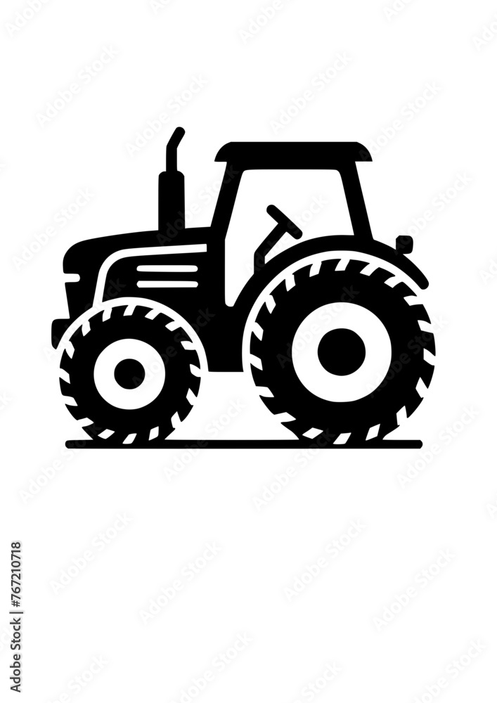 Tractor Clipart, Tractor SVG Files for Cricut, Tractor Silhouette, Truck Svg, Farm SVG, Silhouette