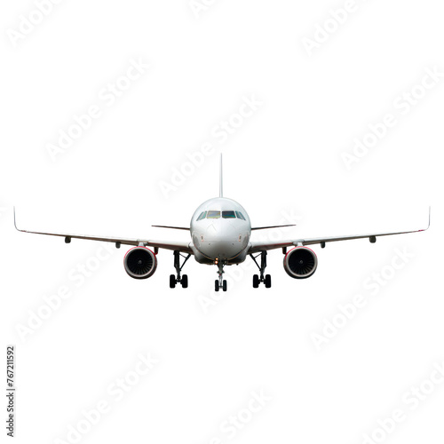 Airplane. Isolated on transparent background. 