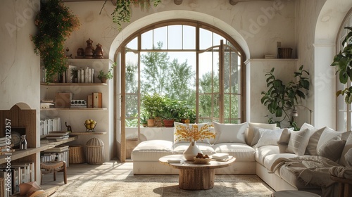 Spacious Living Room With Large Window
