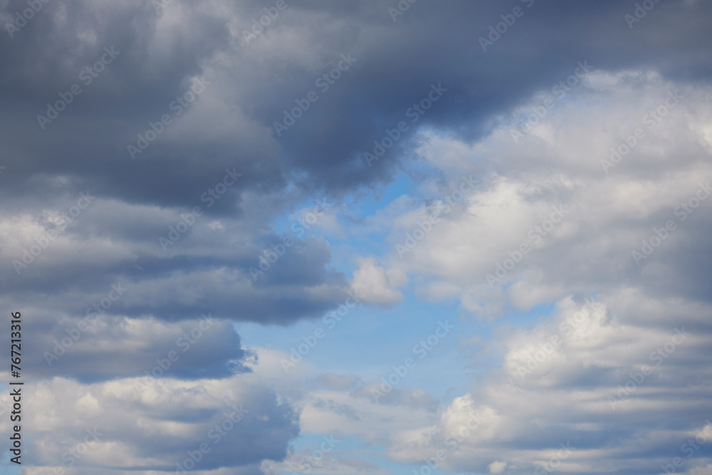 beautiful landscape with cloudy sky
