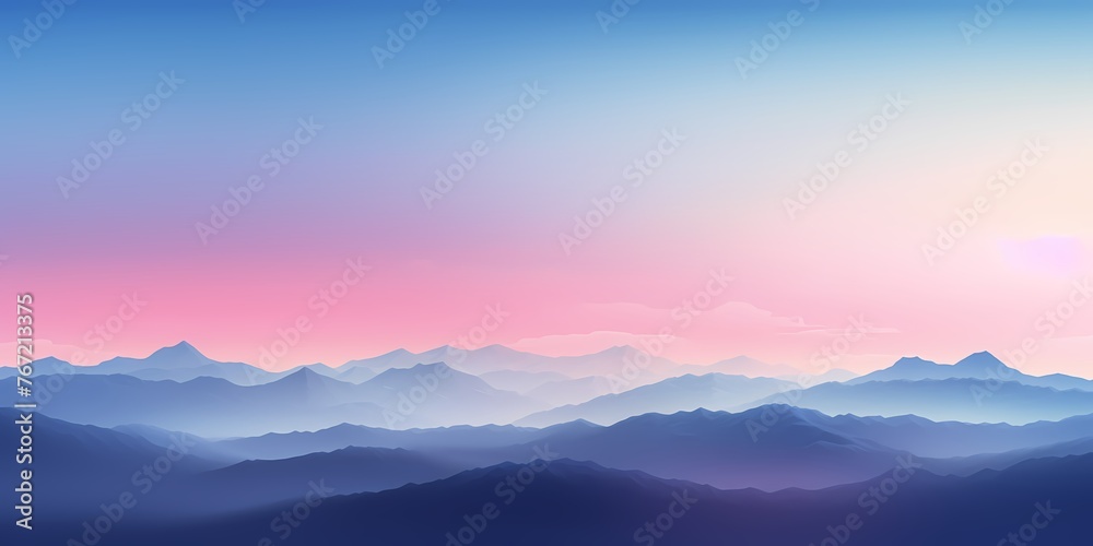 A breathtaking gradient landscape, evolving from coral pinks to celestial blues, an ideal backdrop for graphic resources.