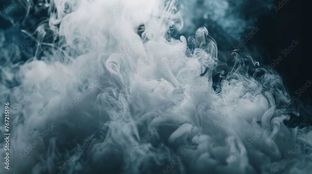 Texture of White Smoke on a Black Background Texture of White Smoke on a Black Background