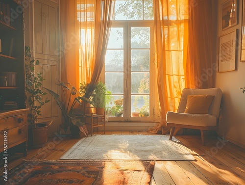 Cozy Sunlit Room