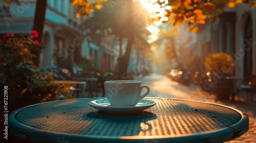 Cup of Coffee on Table